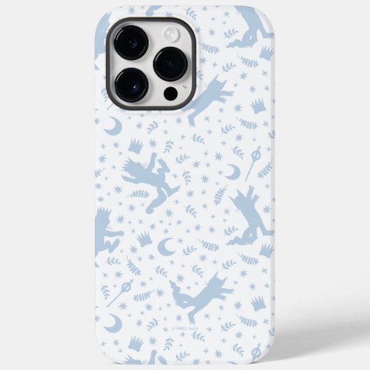 Waar de Wilde Dingen Blauwe Bloemen Case-Mate iPhone Case (Achterkant)