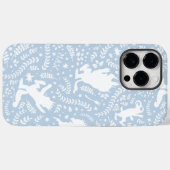 Waar de wilde dingen Blauwe Bloemmotief Case-Mate iPhone Case (Achterkant (horizontaal))