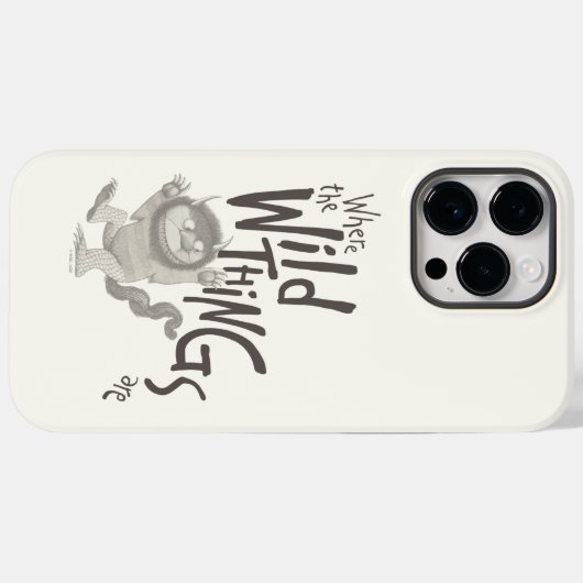 Waar de wilde dingen citaat zijn Case-Mate iPhone case (Achterkant (horizontaal))