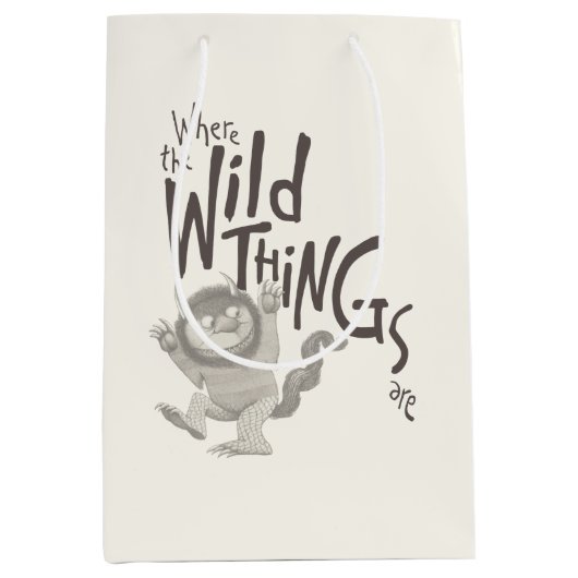 Waar de wilde dingen citaat zijn medium cadeauzakje (Voorkant)