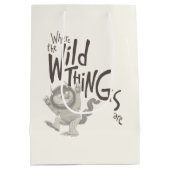 Waar de wilde dingen citaat zijn medium cadeauzakje (Achterkant)