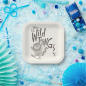 Waar de wilde dingen citaat zijn papieren bordje (Feest)