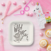 Waar de wilde dingen citaat zijn papieren bordje (Feest)