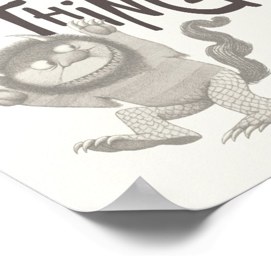 Waar de wilde dingen citaat zijn poster (Hoek)