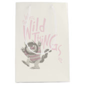 Waar de Wilde Dingen Citaat zijn - Roze Medium Cadeauzakje (Voorkant)