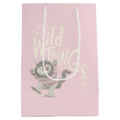 Waar de Wilde Dingen Citaat zijn - Roze Medium Cadeauzakje (Achterkant)