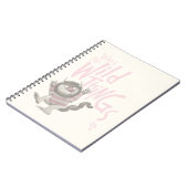 Waar de Wilde Dingen Citaat zijn - Roze Notitieboek (Linkerzijde)