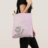 Waar de Wilde Dingen Citaat zijn - Roze Tote Bag (Dichtbij)