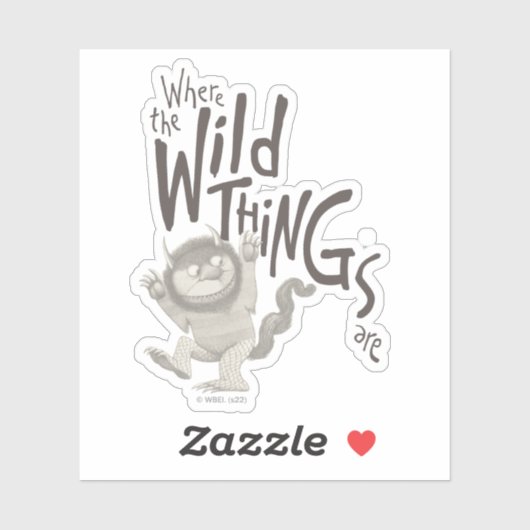 Waar de wilde dingen citaat zijn sticker (Vel)