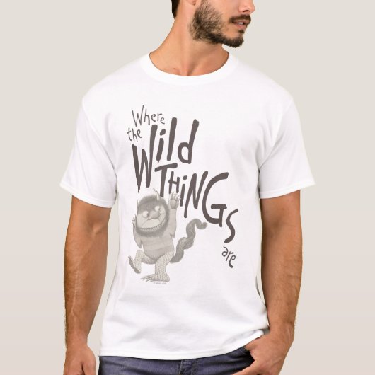 Waar de wilde dingen citaat zijn t-shirt (Voorkant)