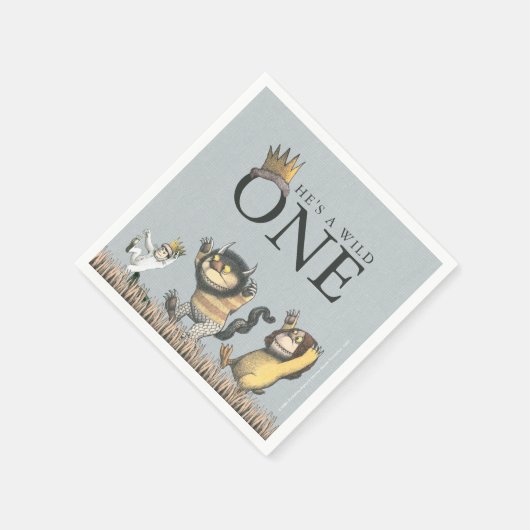 Waar de wilde dingen de eerste verjaardag zijn servet (Hoek)