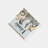 Waar de wilde dingen de eerste verjaardag zijn servet (Hoek)