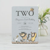 Waar de wilde dingen de tweede verjaardag zijn kaart (Staand voorkant)