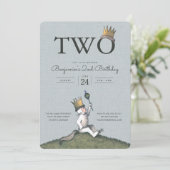 Waar de wilde dingen de tweede verjaardag zijn kaart (Staand voorkant)