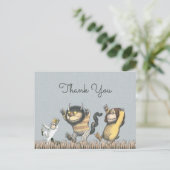 Waar de Wilde Dingen een halve dag zijn bedankt Briefkaart (Staand voorkant)