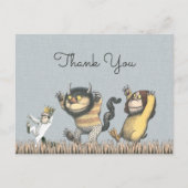 Waar de Wilde Dingen een halve dag zijn bedankt Briefkaart (Voorkant)