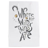 Waar de Wilde Dingen Grafisch Citaat zijn Medium Cadeauzakje (Achterkant)