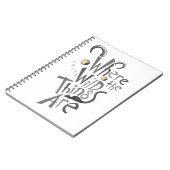 Waar de Wilde Dingen Grafisch Citaat zijn Notitieboek (Linkerzijde)