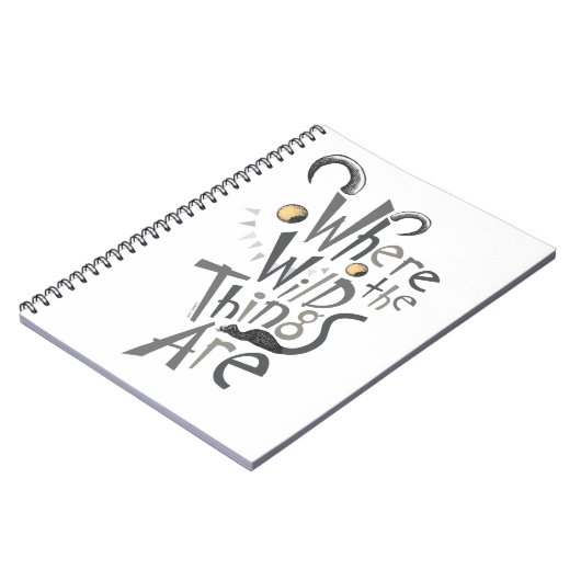 Waar de Wilde Dingen Grafisch Citaat zijn Notitieboek (Linkerzijde)