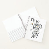 Waar de Wilde Dingen Grafisch Citaat zijn Notitieboek (Binnen)