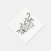 Waar de Wilde Dingen Grafisch Citaat zijn Servet (Hoek)