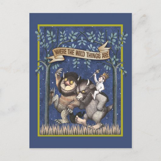 Waar de wilde dingen grafisch zijn briefkaart (Voorkant)