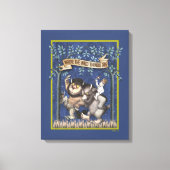 Waar de wilde dingen grafisch zijn canvas afdruk (Voorkant)