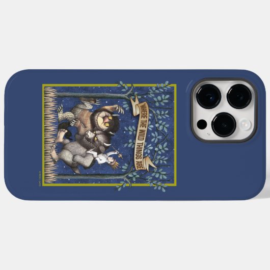 Waar de wilde dingen grafisch zijn Case-Mate iPhone case (Achterkant (horizontaal))