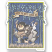 Waar de wilde dingen grafisch zijn sticker (Voorkant)