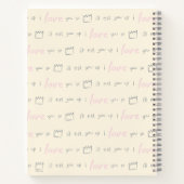 Waar de Wilde Dingen het Patroon van het Citaat Notitieboek (Achterkant)