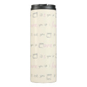 Waar de Wilde Dingen het Patroon van het Citaat Thermosbeker (Achterkant)