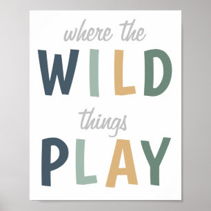 Waar de Wilde Dingen het Poster van de Playroom sp