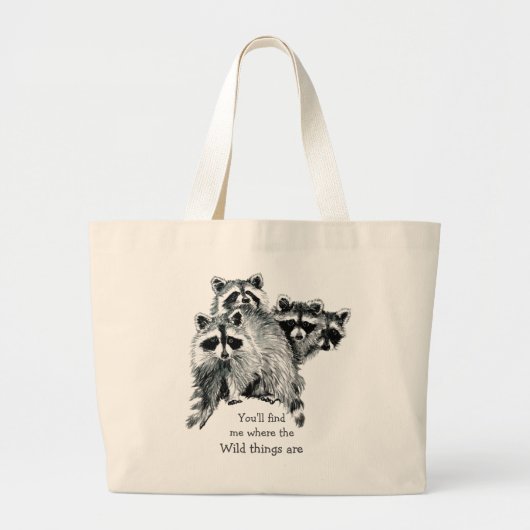 Waar de wilde dingen Inspirerend zijn Grote Tote Bag (Voorkant)