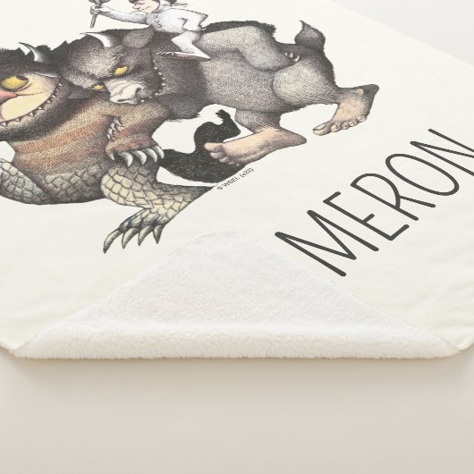 Waar de wilde dingen | Jouw namen toevoegen Sherpa Deken (3/4)