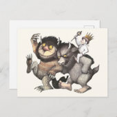 Waar de wilde dingen karakters zijn briefkaart (Voorkant / Achterkant)