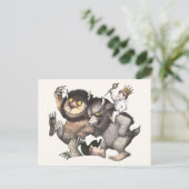 Waar de wilde dingen karakters zijn briefkaart (Staand voorkant)