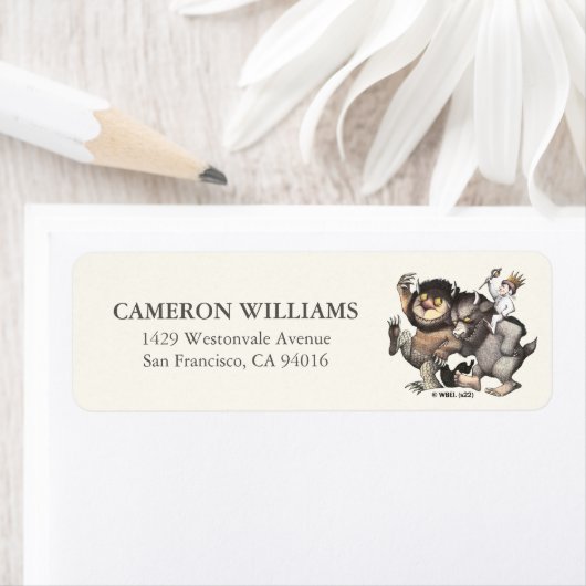 Waar de wilde dingen karakters zijn etiket (Insitu)