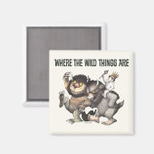 Waar de wilde dingen karakters zijn magneet (Voorkant / Achterkant)