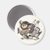 Waar de wilde dingen karakters zijn magneet (Voorkant / Achterkant)