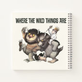 Waar de wilde dingen karakters zijn notitieboek (Achterkant)