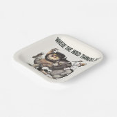 Waar de wilde dingen karakters zijn papieren bordje (Gebogen)