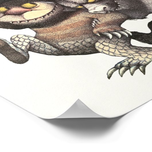 Waar de wilde dingen karakters zijn poster (Hoek)