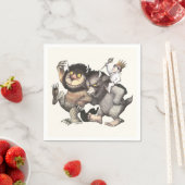 Waar de wilde dingen karakters zijn servet (Insitu)