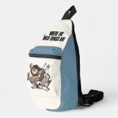 Waar de wilde dingen karakters zijn sling bag (Rechterhoek)