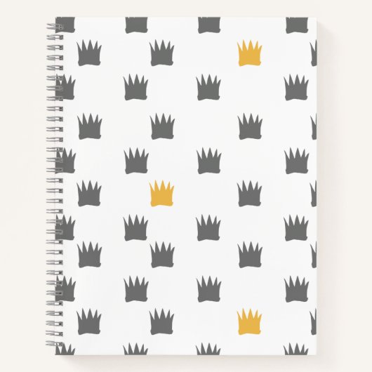 Waar de wilde dingen kroonpatroon zijn notitieboek (Voorkant)