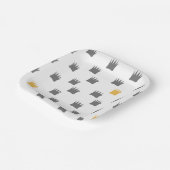 Waar de wilde dingen kroonpatroon zijn papieren bordje (Gebogen)