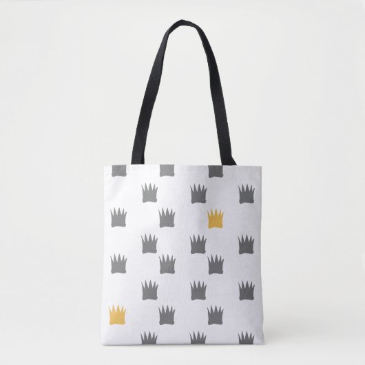 Waar de wilde dingen kroonpatroon zijn tote bag (Voorkant)
