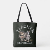 Waar de wilde dingen leraar zijn tote bag (Achterkant)