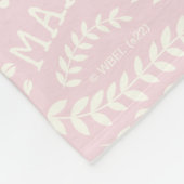 Waar de wilde dingen roze bloempatroon fleece deken (Hoek)