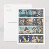 Waar de wilde dingen scènes zijn briefkaart (Voorkant / Achterkant)